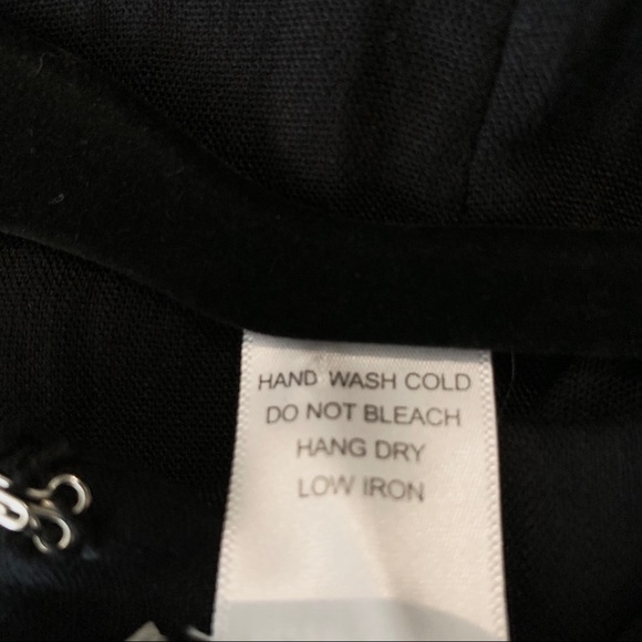 ESLEY BLACK TUNIC TOP BELL SLEEVE BACK ZIPPER CLOSURE - Picture 10 of 12